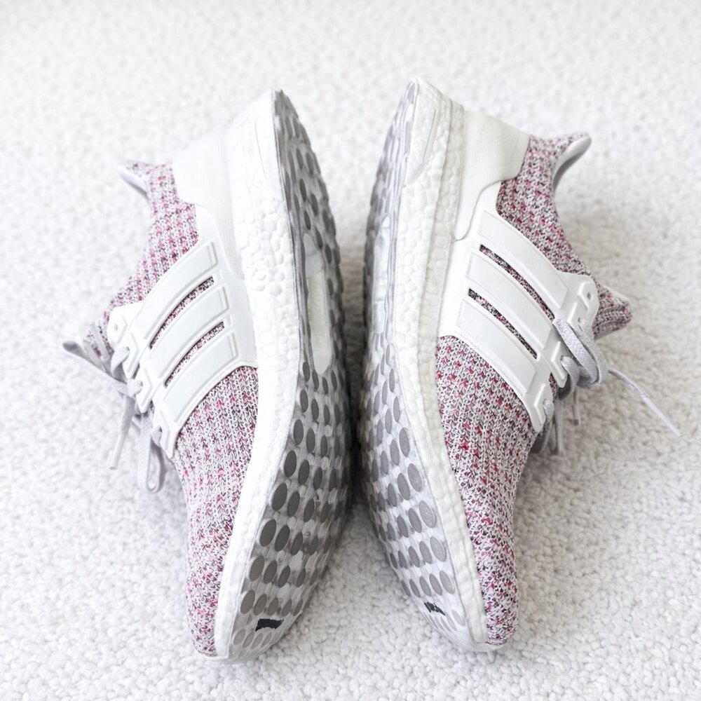 Adidas UltraBoost 4.0 Women's Running Shoes Size 9.5 Pink White - Picture 2 of 6